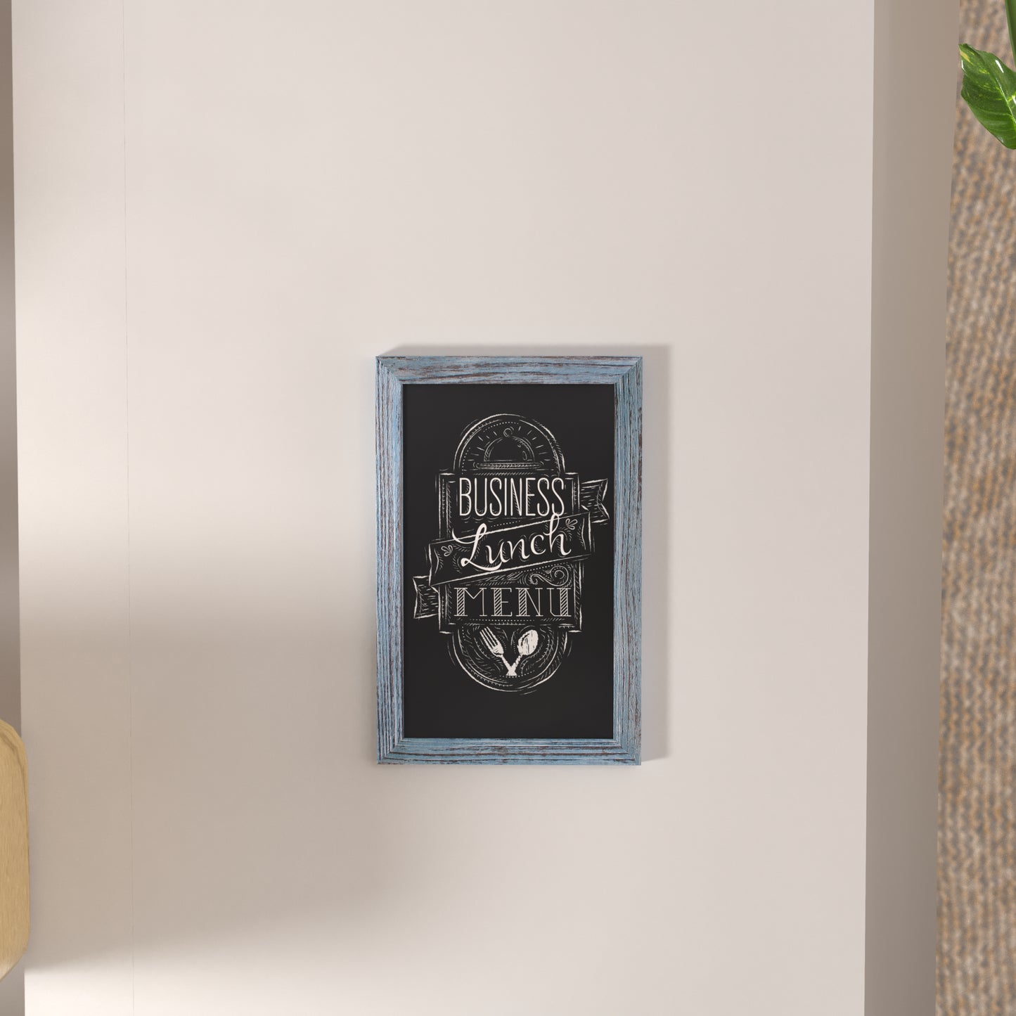 Rustic Blue Hanging Chalkboard 10-HGWA-GDIS-CRE8-562315-GG