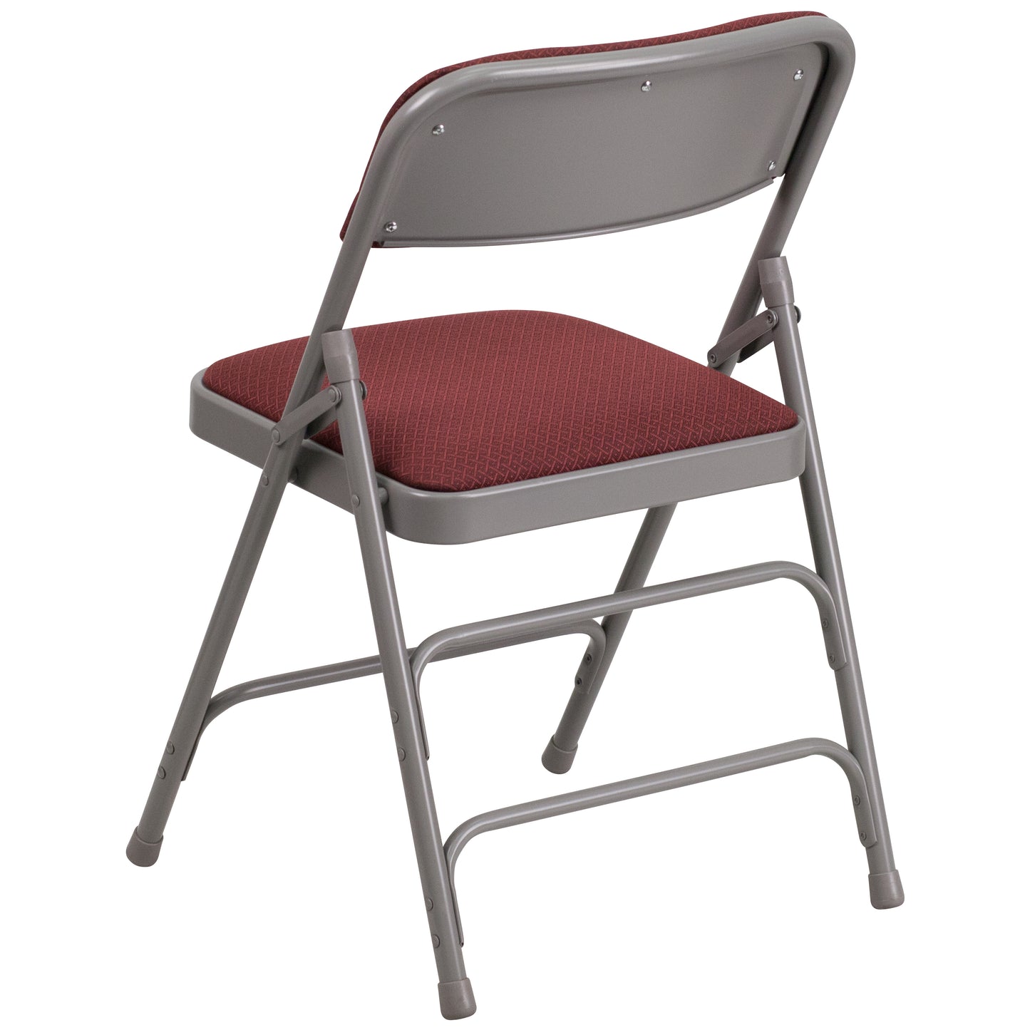 Burgundy Fabric Metal Chair 2-AW-MC309AF-BG-GG