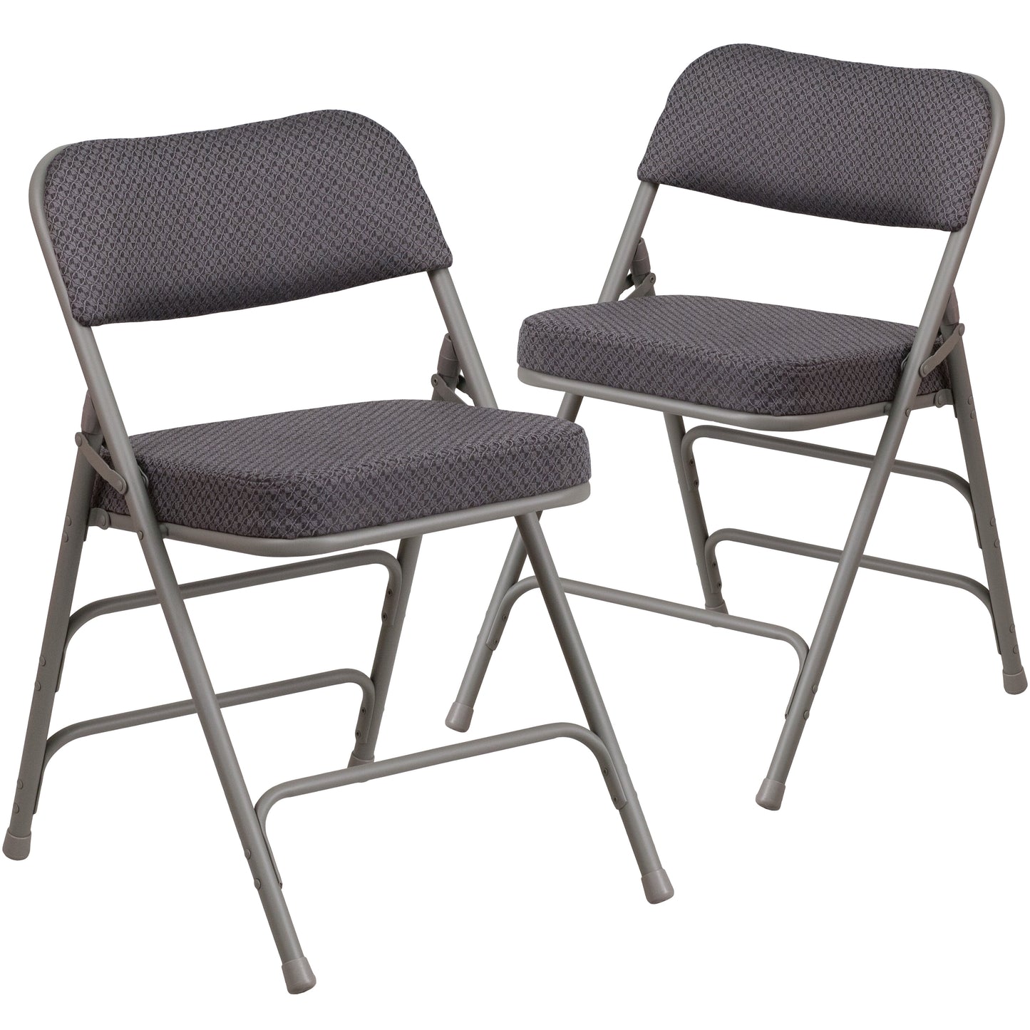 Gray Fabric Folding Chair 2-AW-MC320AF-GRY-GG