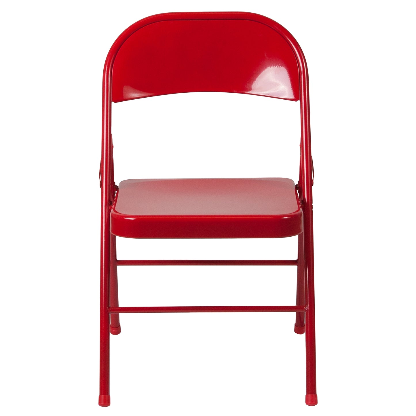 Red Metal Folding Chair 2-BD-F002-RED-GG