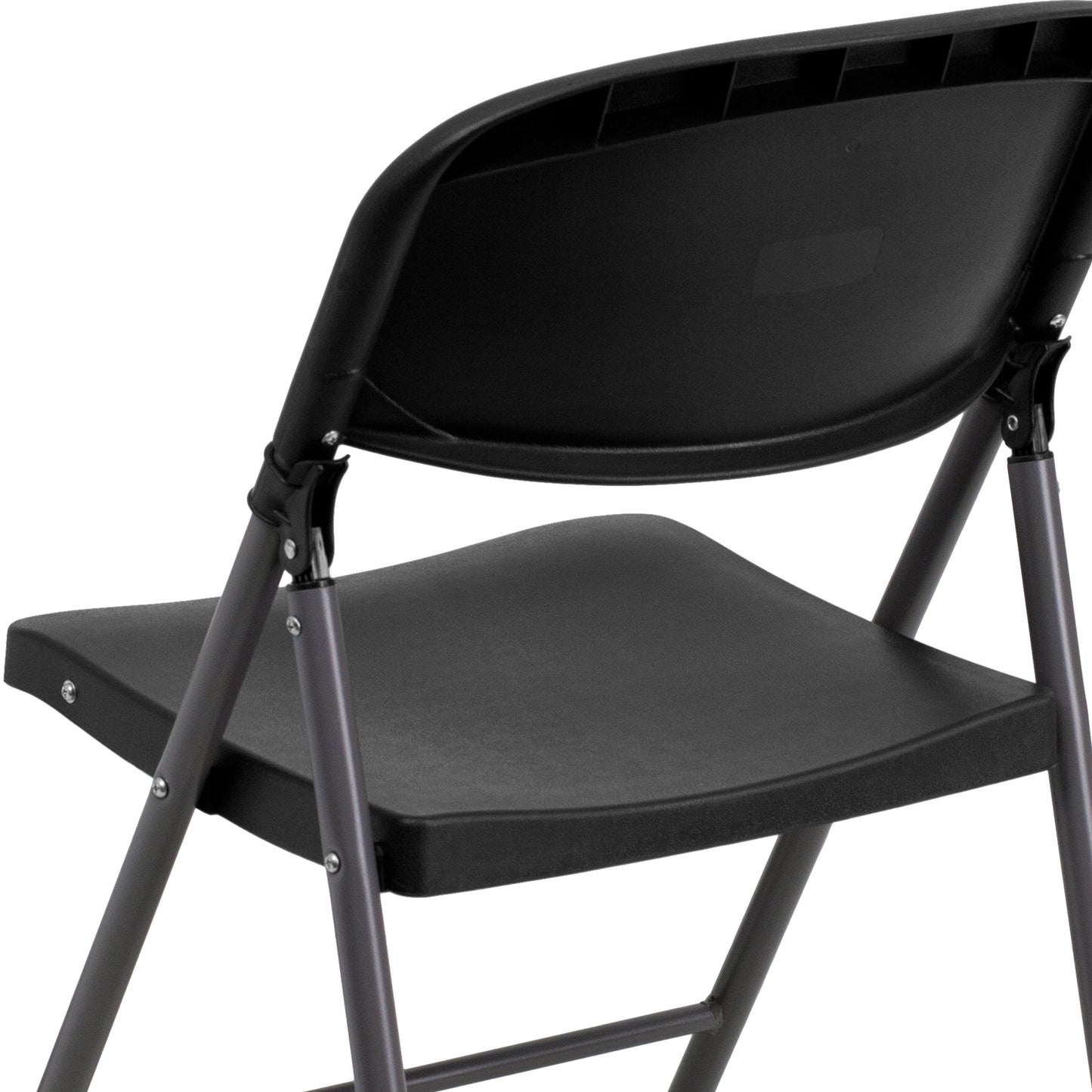 Black Plastic Folding Chair 2-DAD-YCD-50-GG