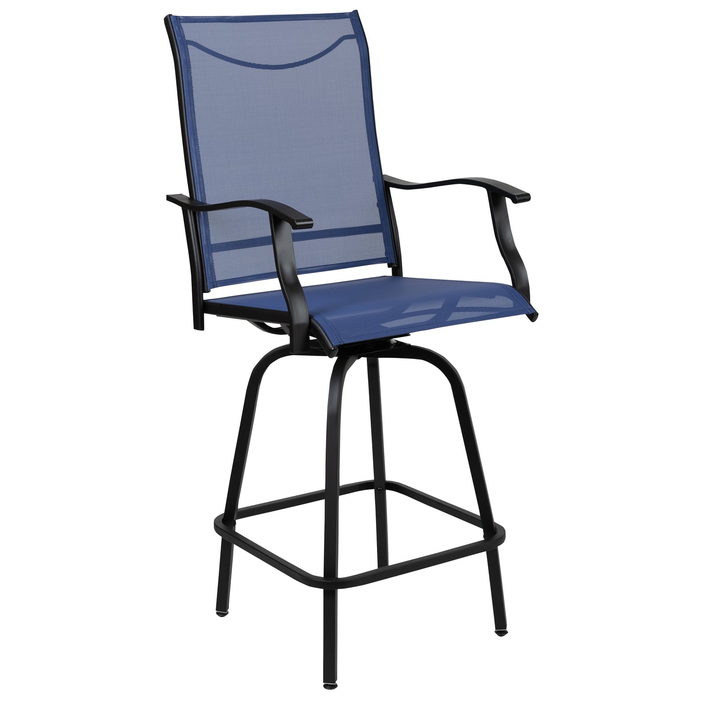 2PK Navy Swivel Patio Stool 2-ET-SWVLPTO-30-NV-GG