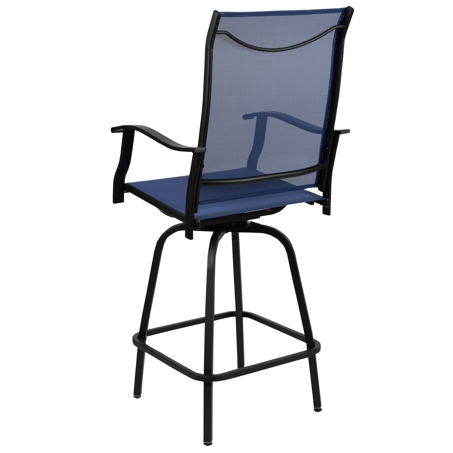 2PK Navy Swivel Patio Stool 2-ET-SWVLPTO-30-NV-GG