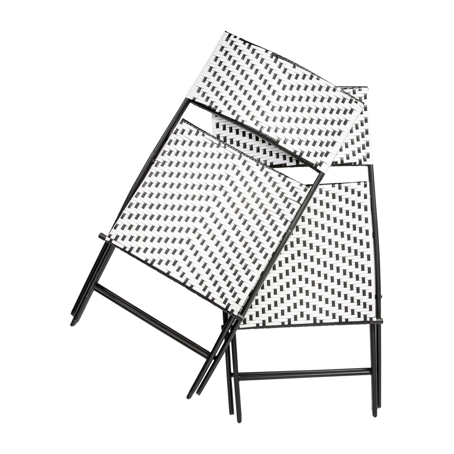 Set of 2 Modern Folding French Bistro Chairs