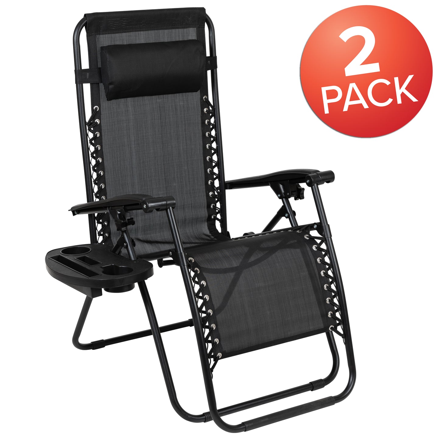 Zero Gravity Lounge Chair 2-GM-103122SS-BK-GG