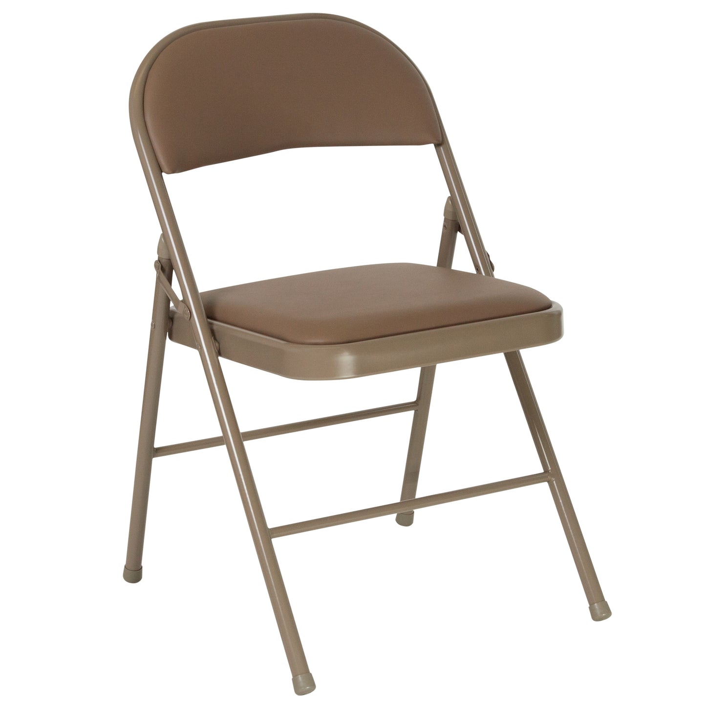 Beige Vinyl Folding Chair 2-HA-F003D-BGE-GG