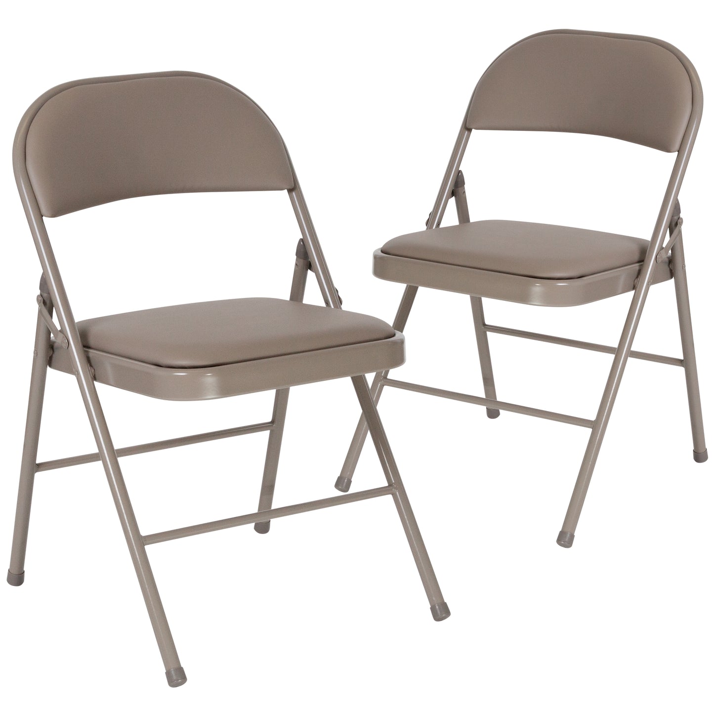 Gray Vinyl Folding Chair 2-HA-F003D-GY-GG