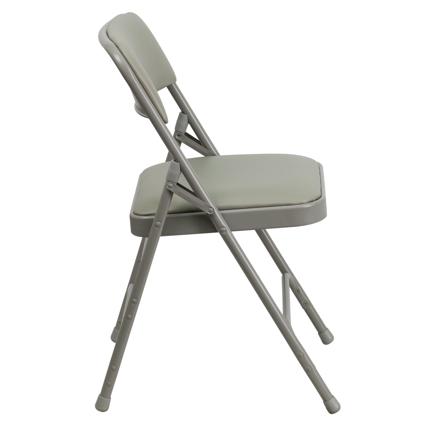 Gray Vinyl Folding Chair 2-HA-MC309AV-GY-GG