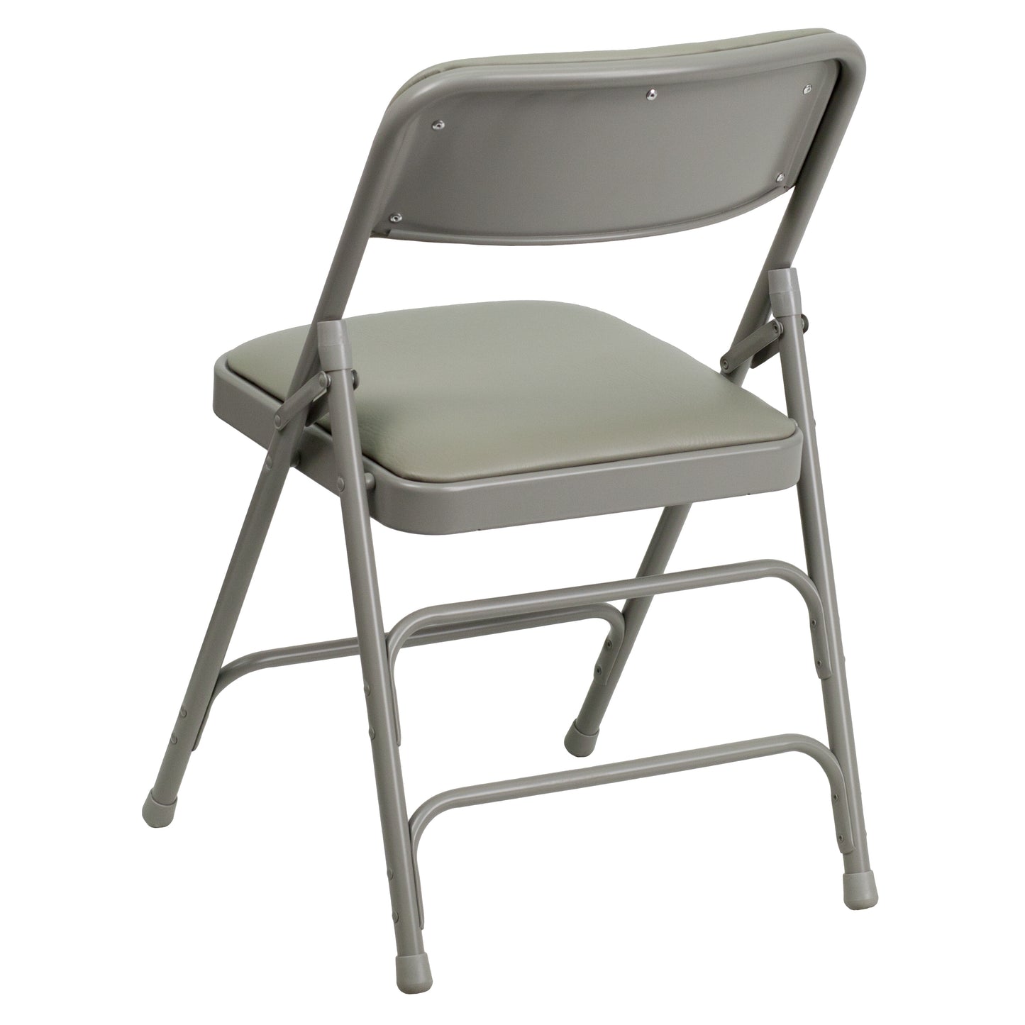 Gray Vinyl Folding Chair 2-HA-MC309AV-GY-GG