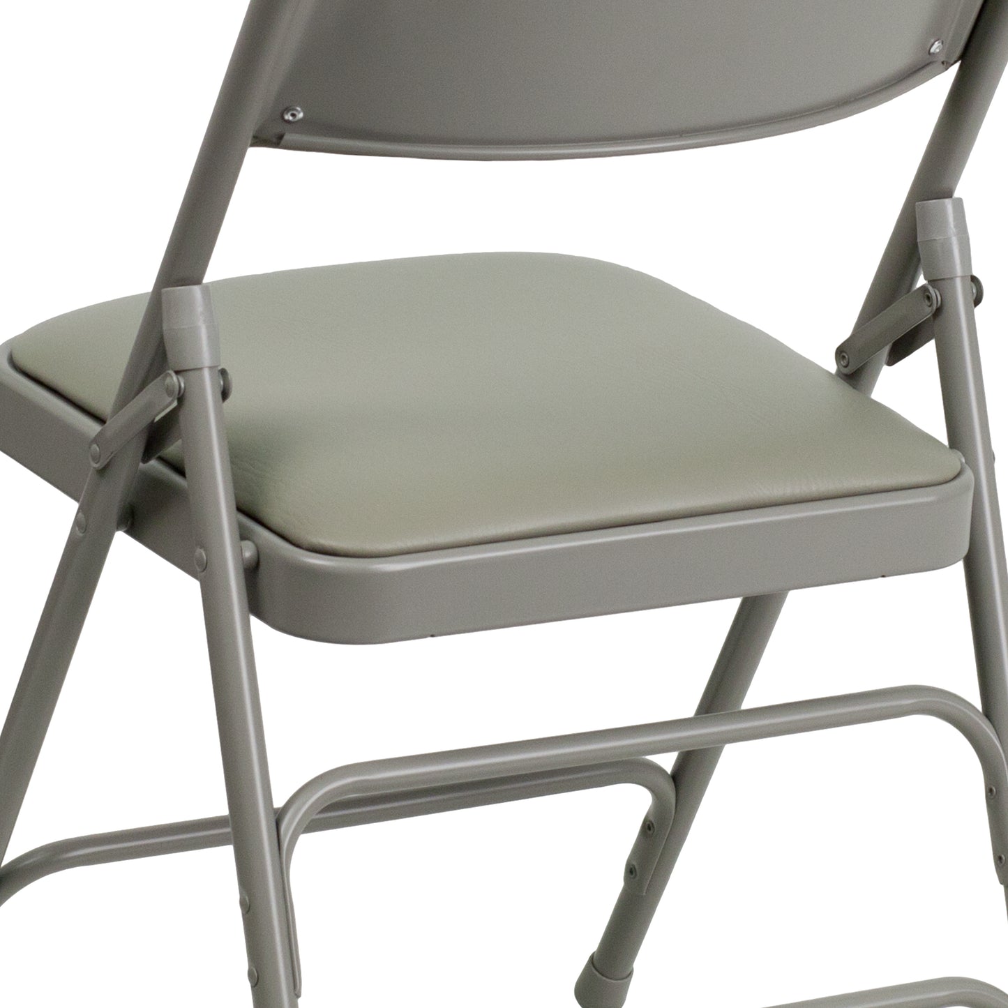 Gray Vinyl Folding Chair 2-HA-MC309AV-GY-GG