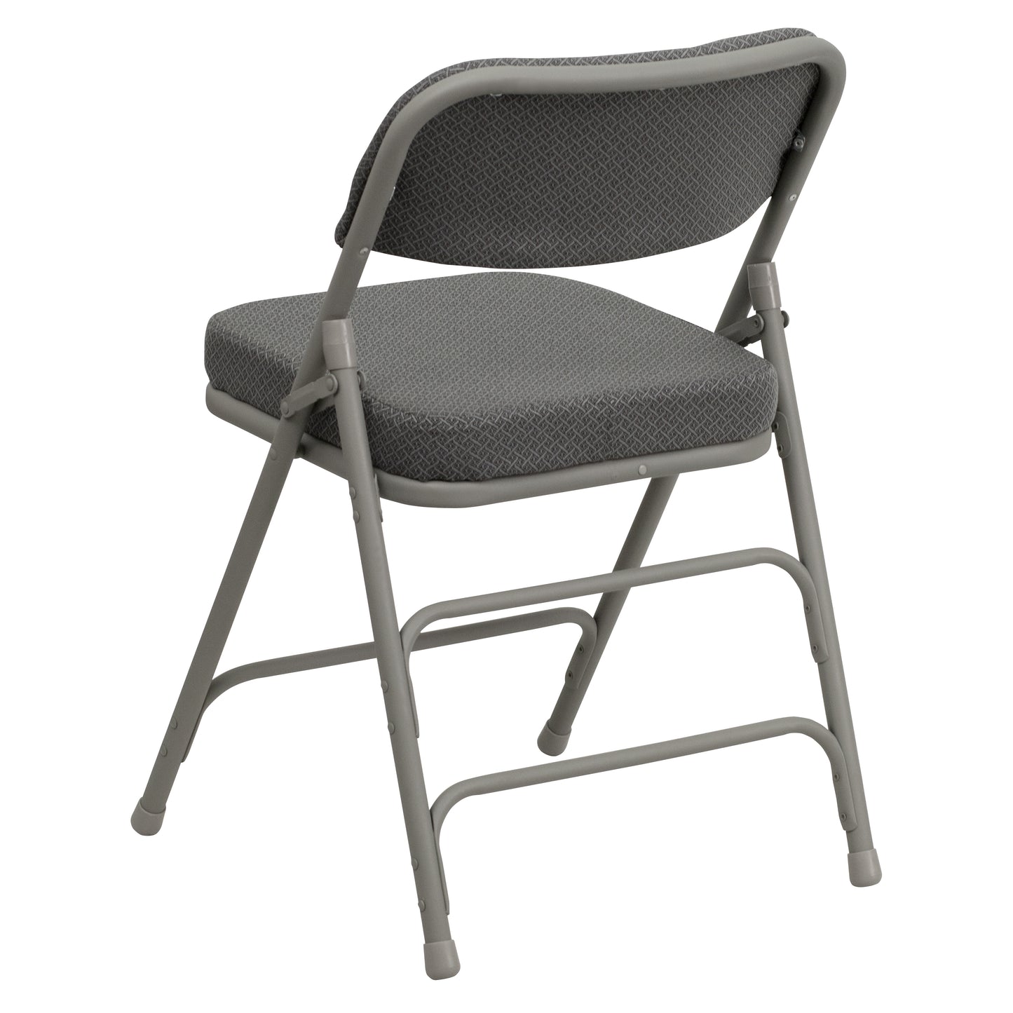 Gray Fabric Folding Chair 2-HA-MC320AF-GRY-GG