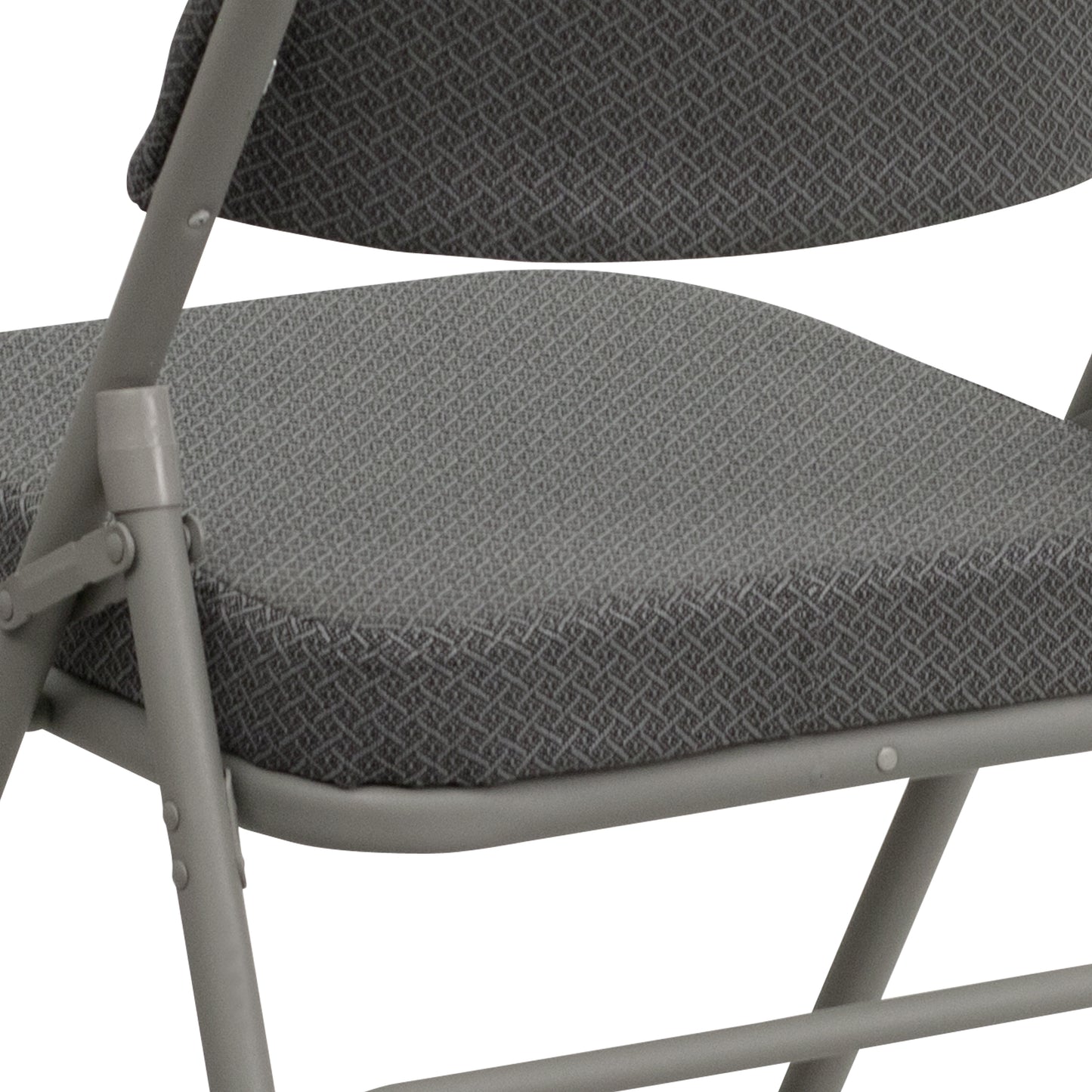 Gray Fabric Folding Chair 2-HA-MC320AF-GRY-GG