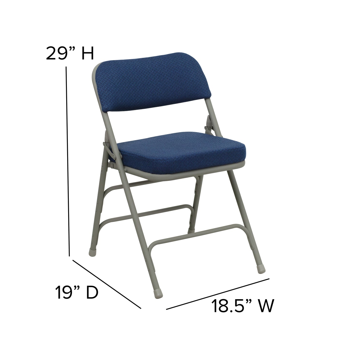 Navy Fabric Folding Chair 2-HA-MC320AF-NVY-GG