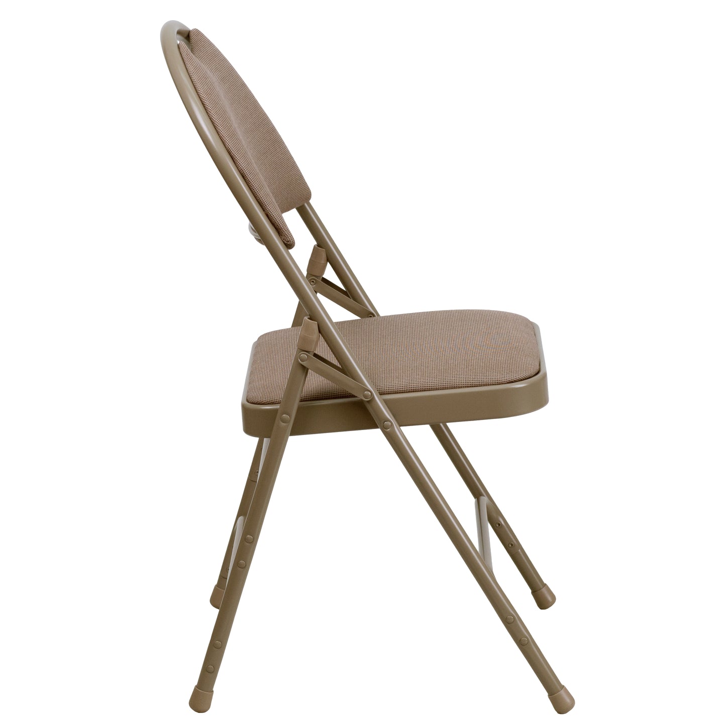 Beige Fabric Folding Chair 2-HA-MC705AF-3-BGE-GG