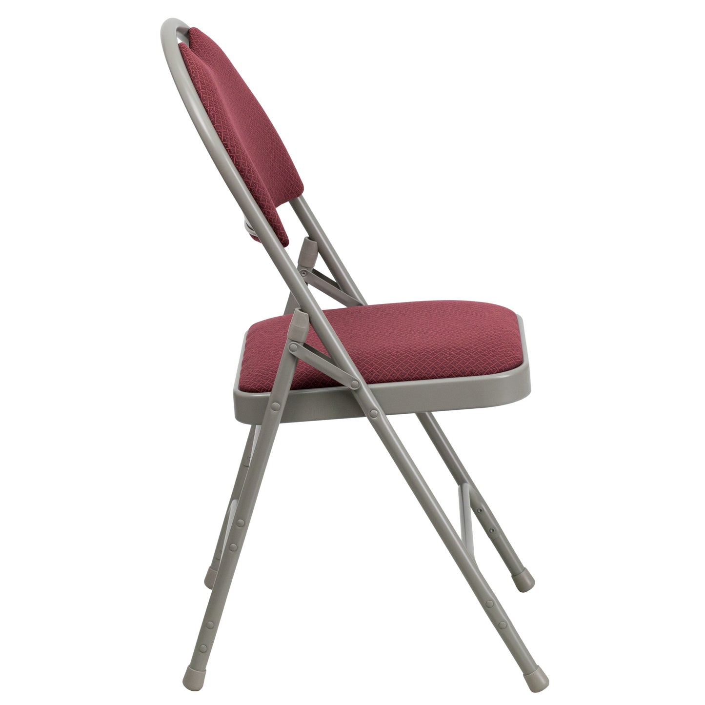 Burgundy Fabric Folding Chair 2-HA-MC705AF-3-BY-GG