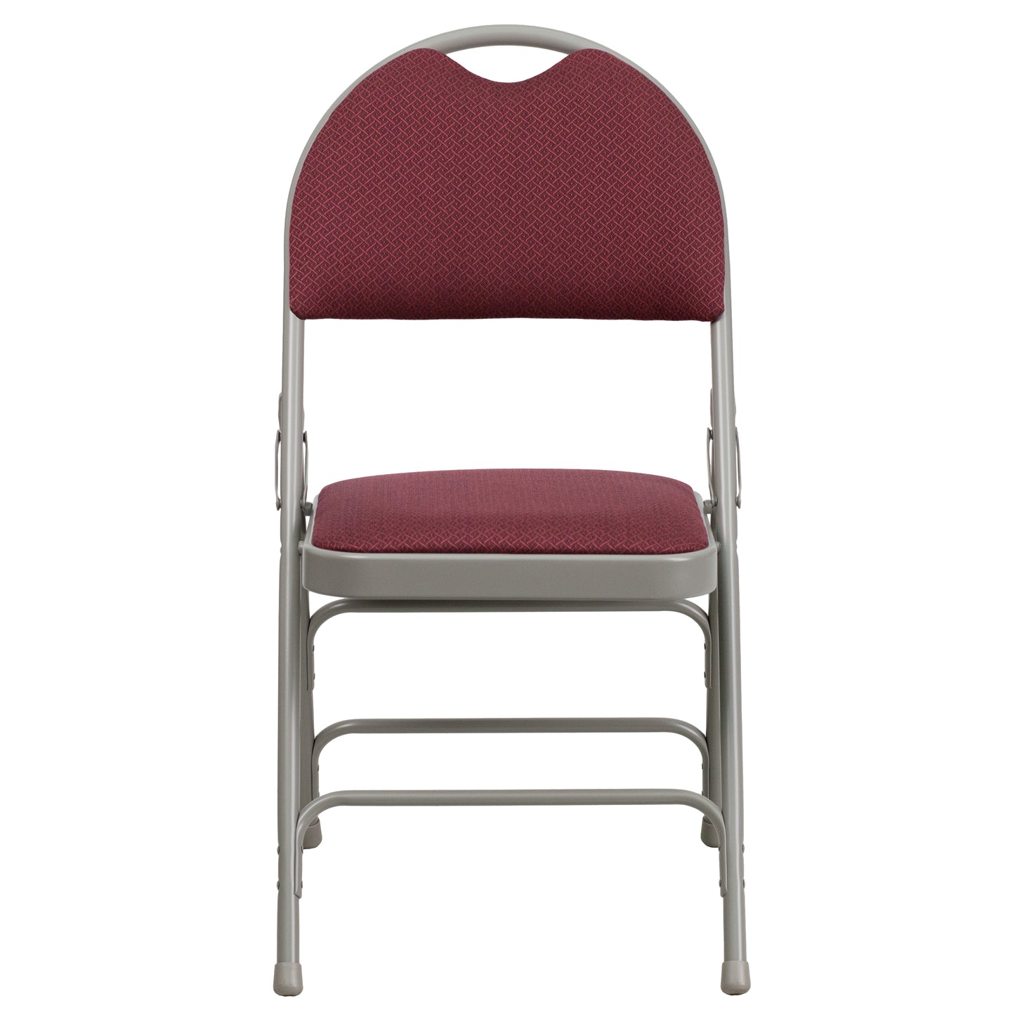 Burgundy Fabric Folding Chair 2-HA-MC705AF-3-BY-GG