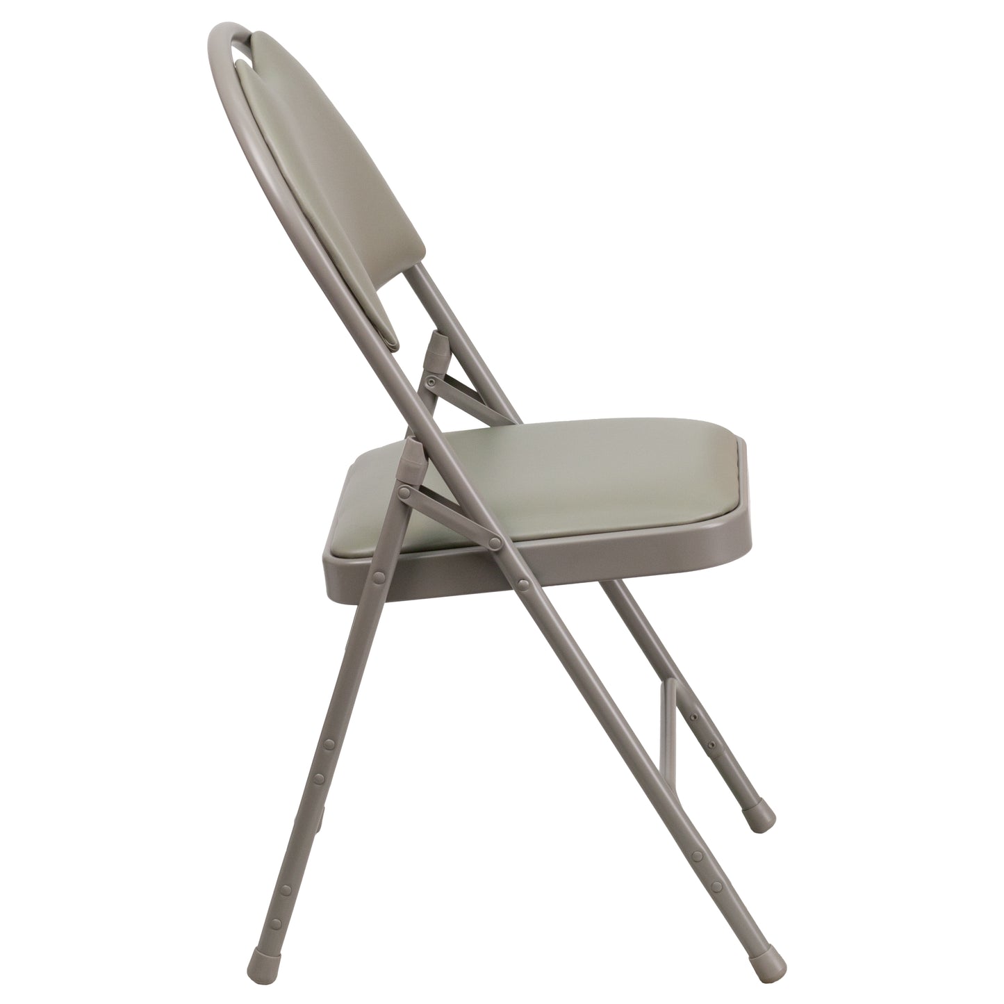 Gray Vinyl Folding Chair 2-HA-MC705AV-3-GY-GG