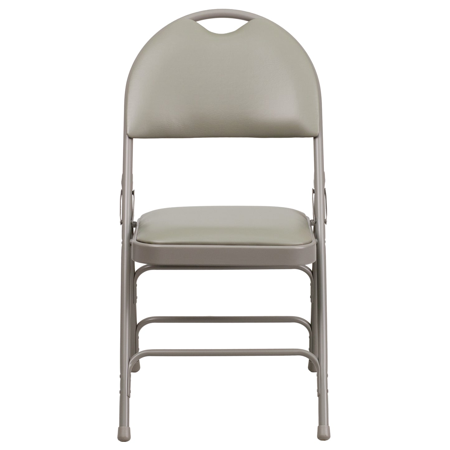 Gray Vinyl Folding Chair 2-HA-MC705AV-3-GY-GG