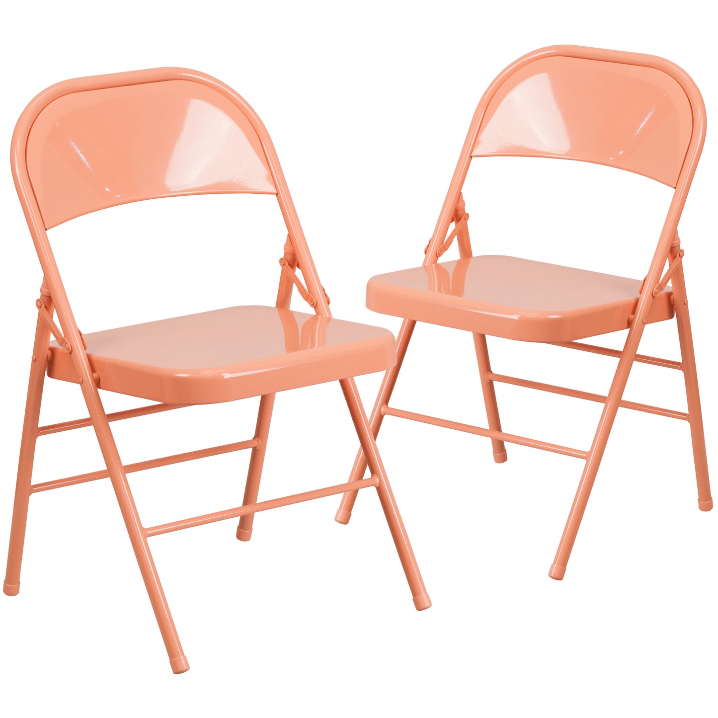 Sedona Coral Folding Chair 2-HF3-CORAL-GG