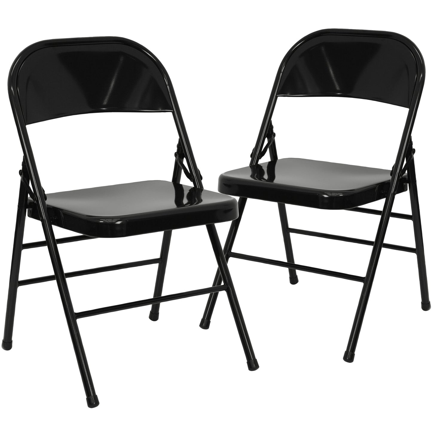 Black Metal Folding Chair 2-HF3-MC-309AS-BK-GG