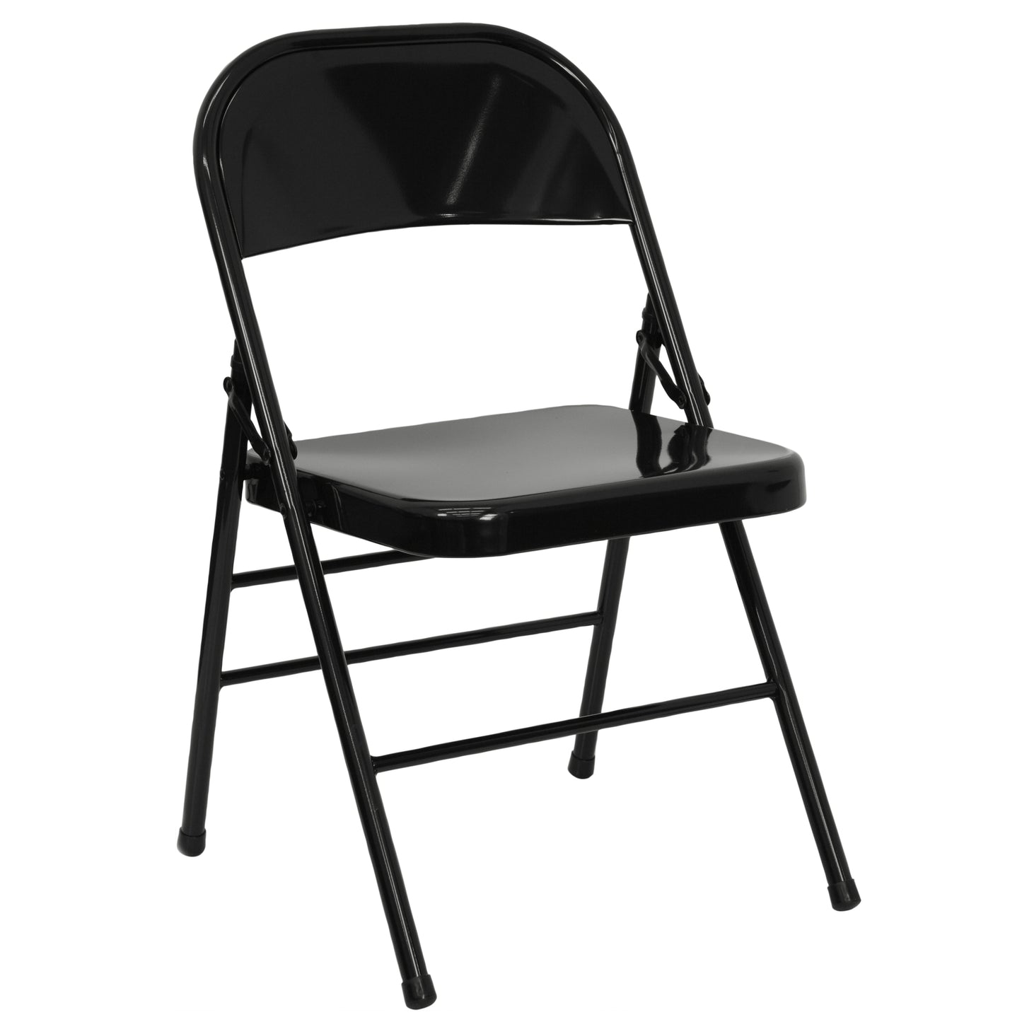 Black Metal Folding Chair 2-HF3-MC-309AS-BK-GG