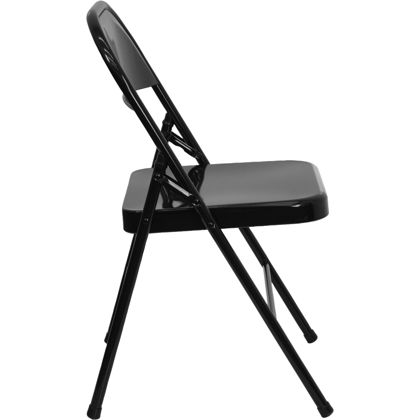 Black Metal Folding Chair 2-HF3-MC-309AS-BK-GG