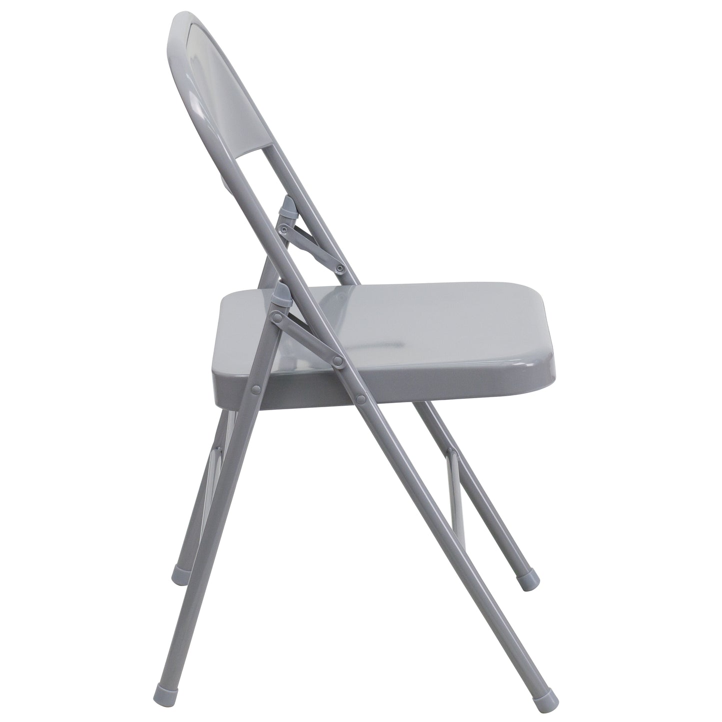 Gray Metal Folding Chair 2-HF3-MC-309AS-GY-GG