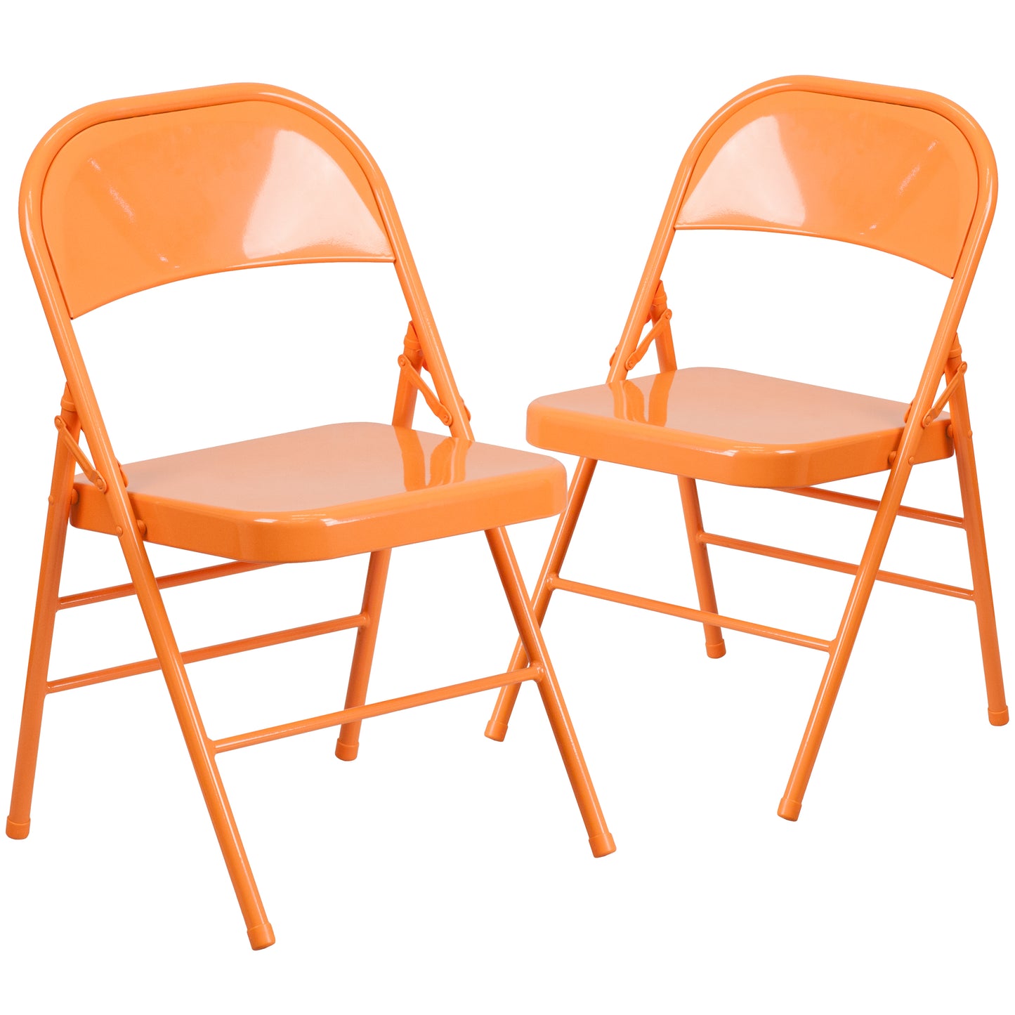 Orange Marmalade Folding Chair 2-HF3-ORANGE-GG