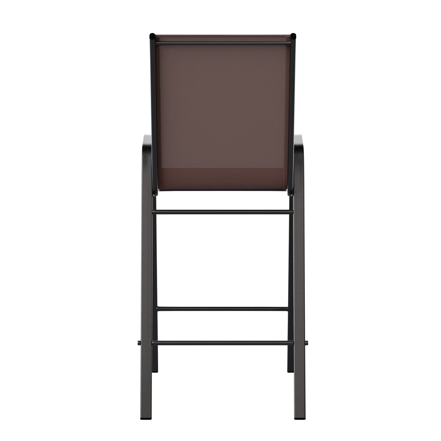 2PK Brown Patio Stack Stools 2-JJ-092H-B-GG