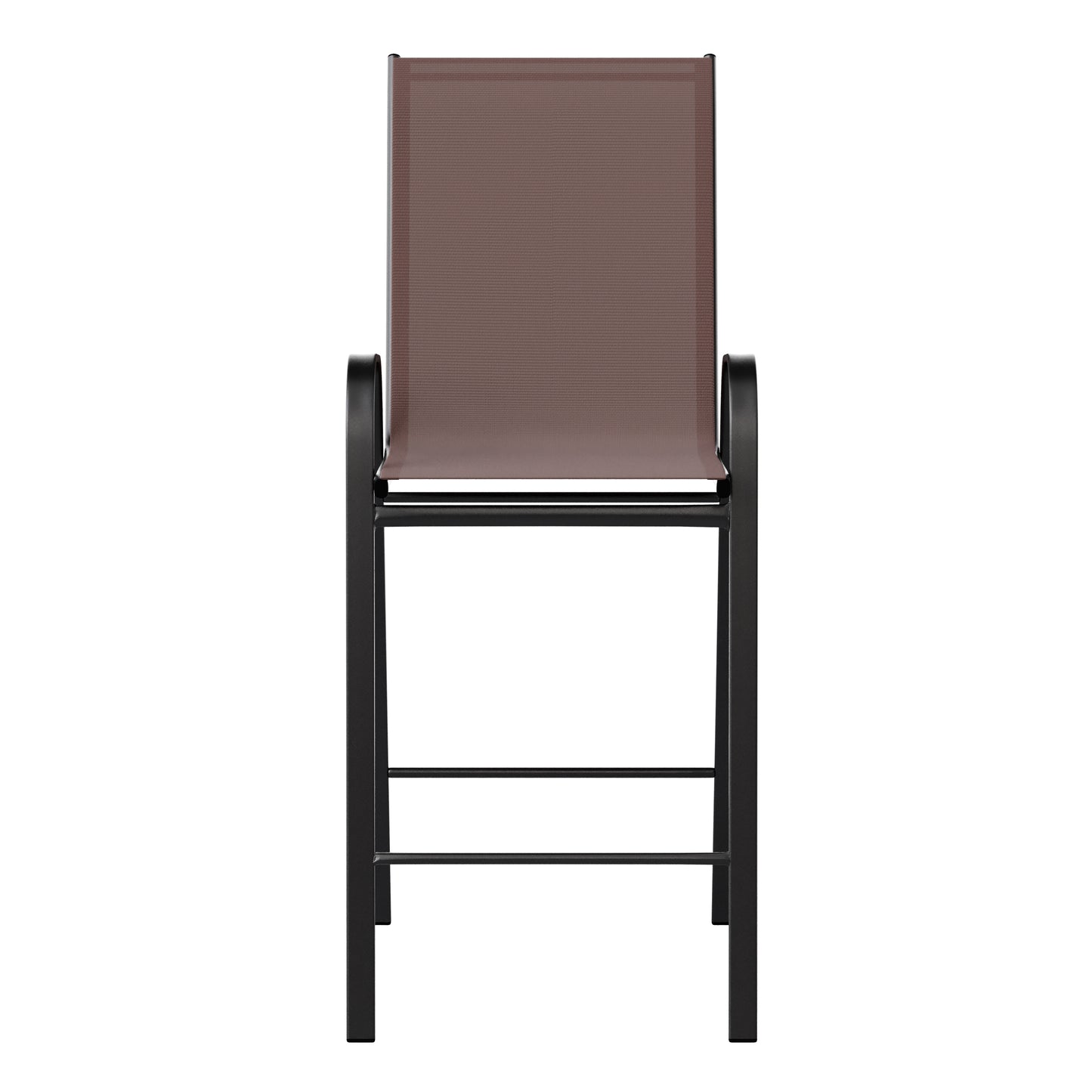 2PK Brown Patio Stack Stools 2-JJ-092H-B-GG