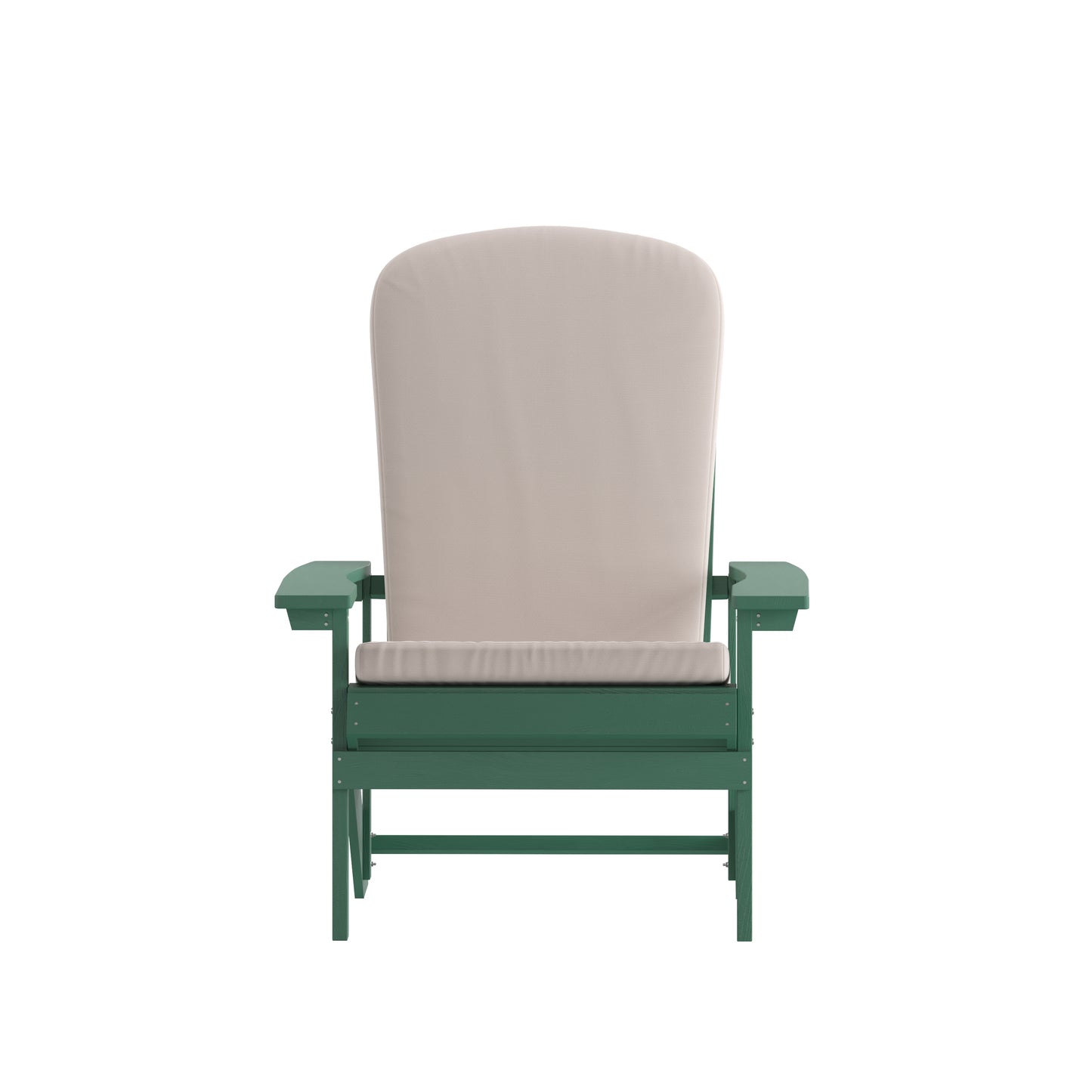 2PK Green Chair-Cream Cushion 2-JJ-C14501-CSNCR-GRN-GG