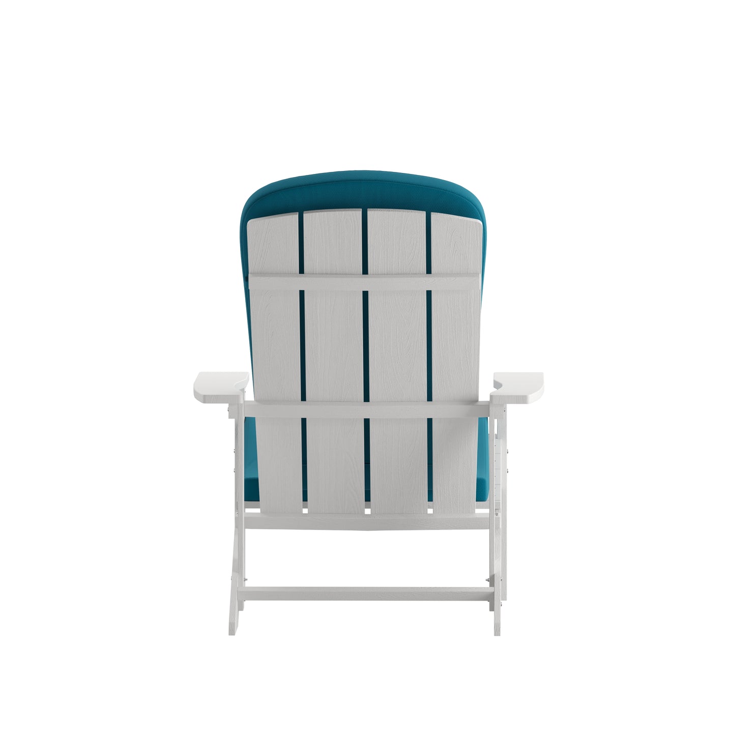 2PK White Chairs-Teal Cushions 2-JJ-C14501-CSNTL-WH-GG