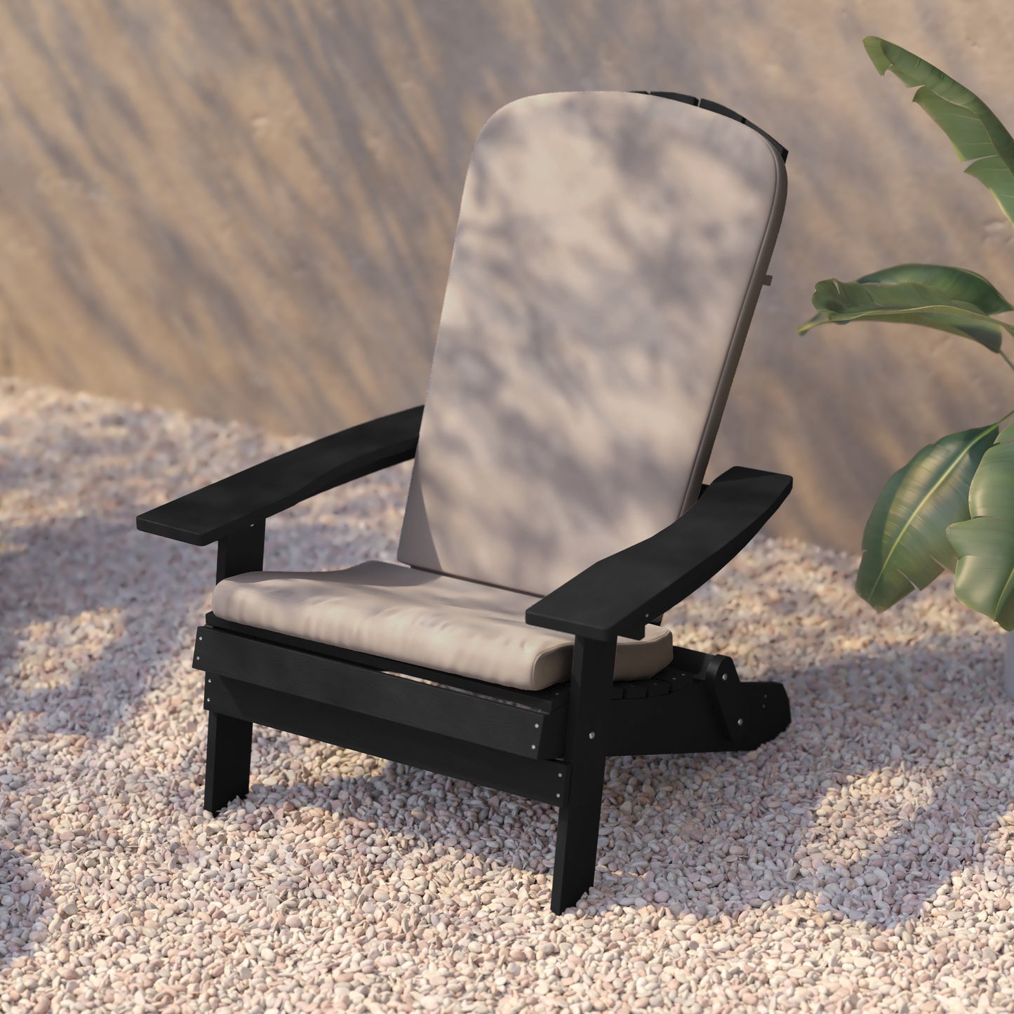 2PK Black Chair-Cream Cushion 2-JJ-C14505-CSNCR-BLK-GG