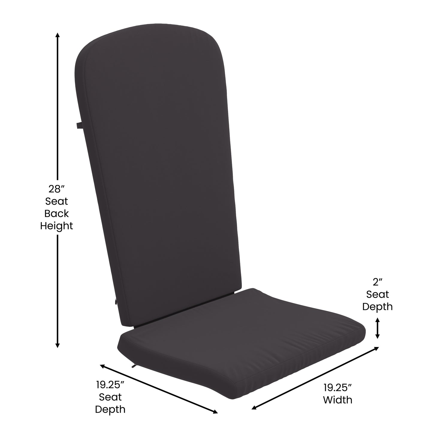 2PK Black Chairs-Gray Cushions 2-JJ-C14505-CSNGY-BLK-GG