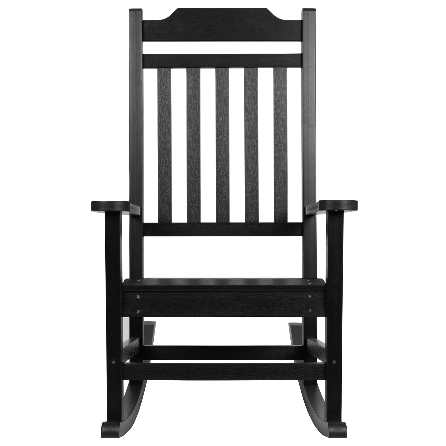 Black Wood Rocking Chair 2-JJ-C14703-BK-GG