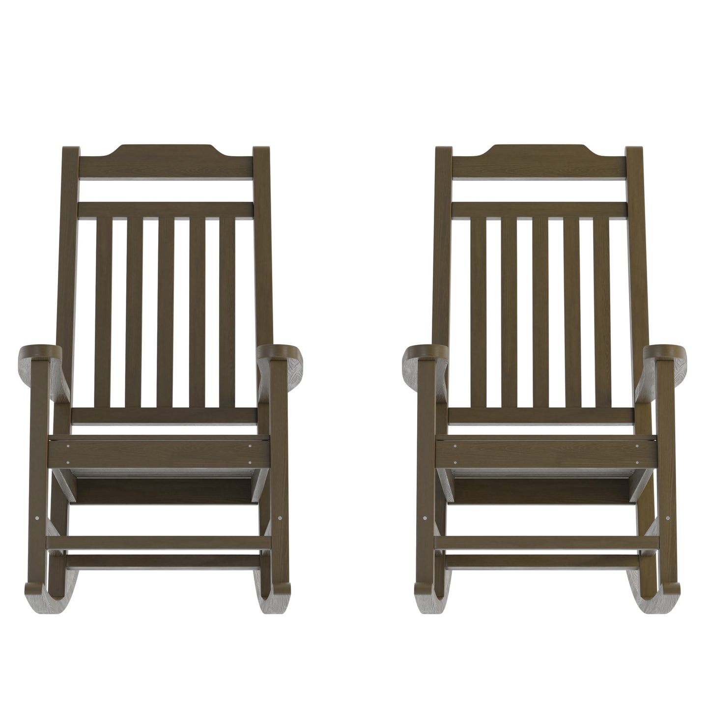 2PK Mahogany Rocking Chair 2-JJ-C14703-MHG-GG