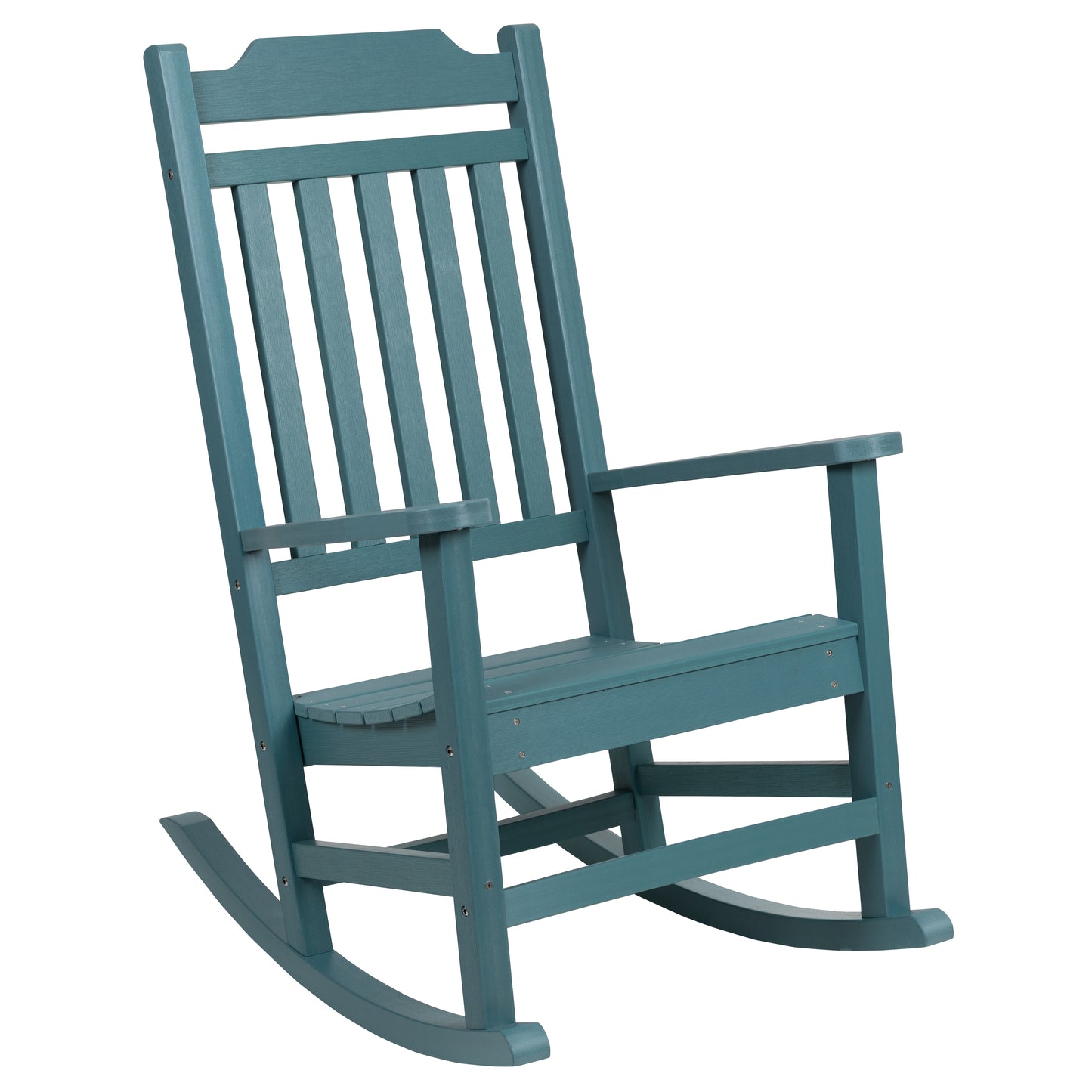 Teal Wood Rocking Chair 2-JJ-C14703-TL-GG