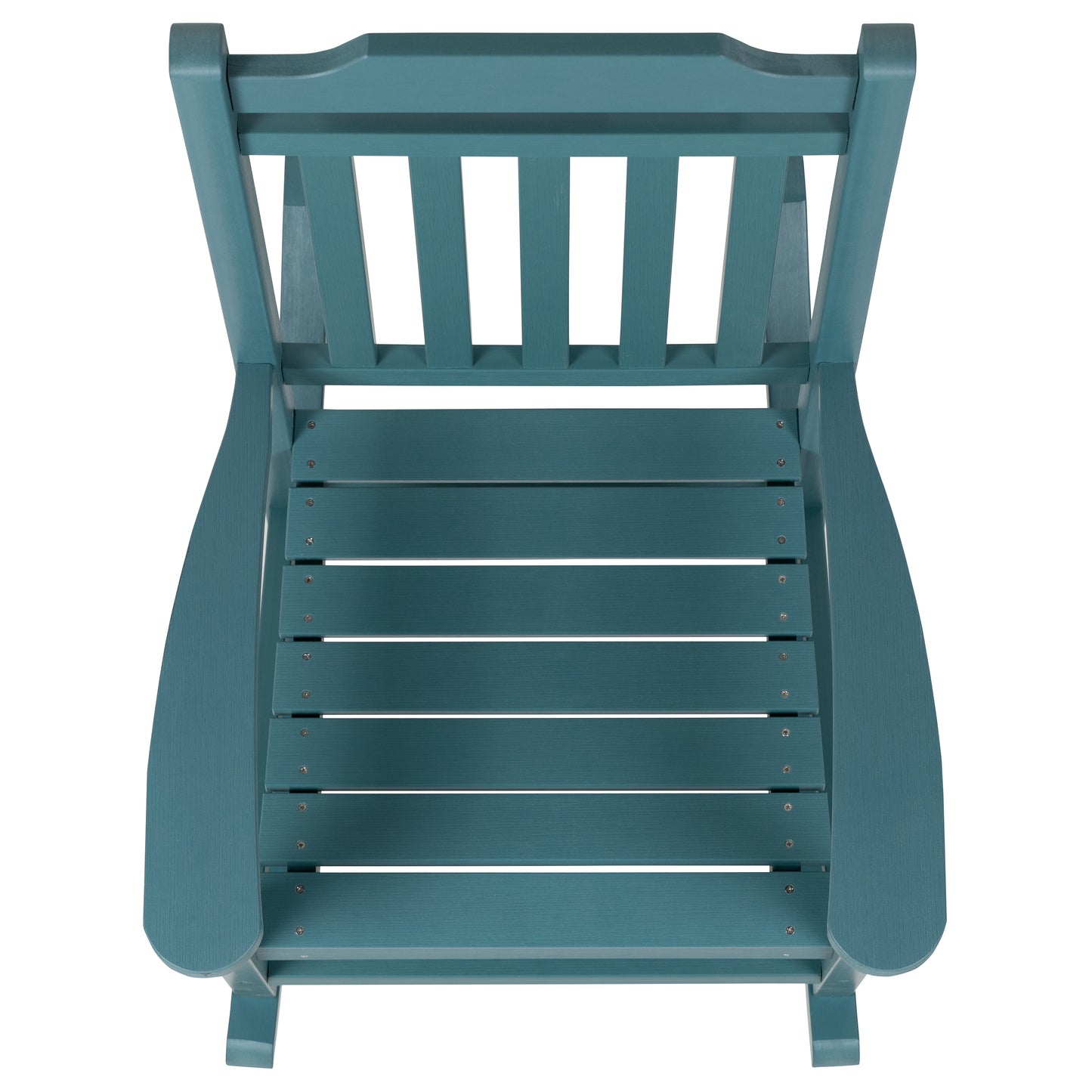 Teal Wood Rocking Chair 2-JJ-C14703-TL-GG