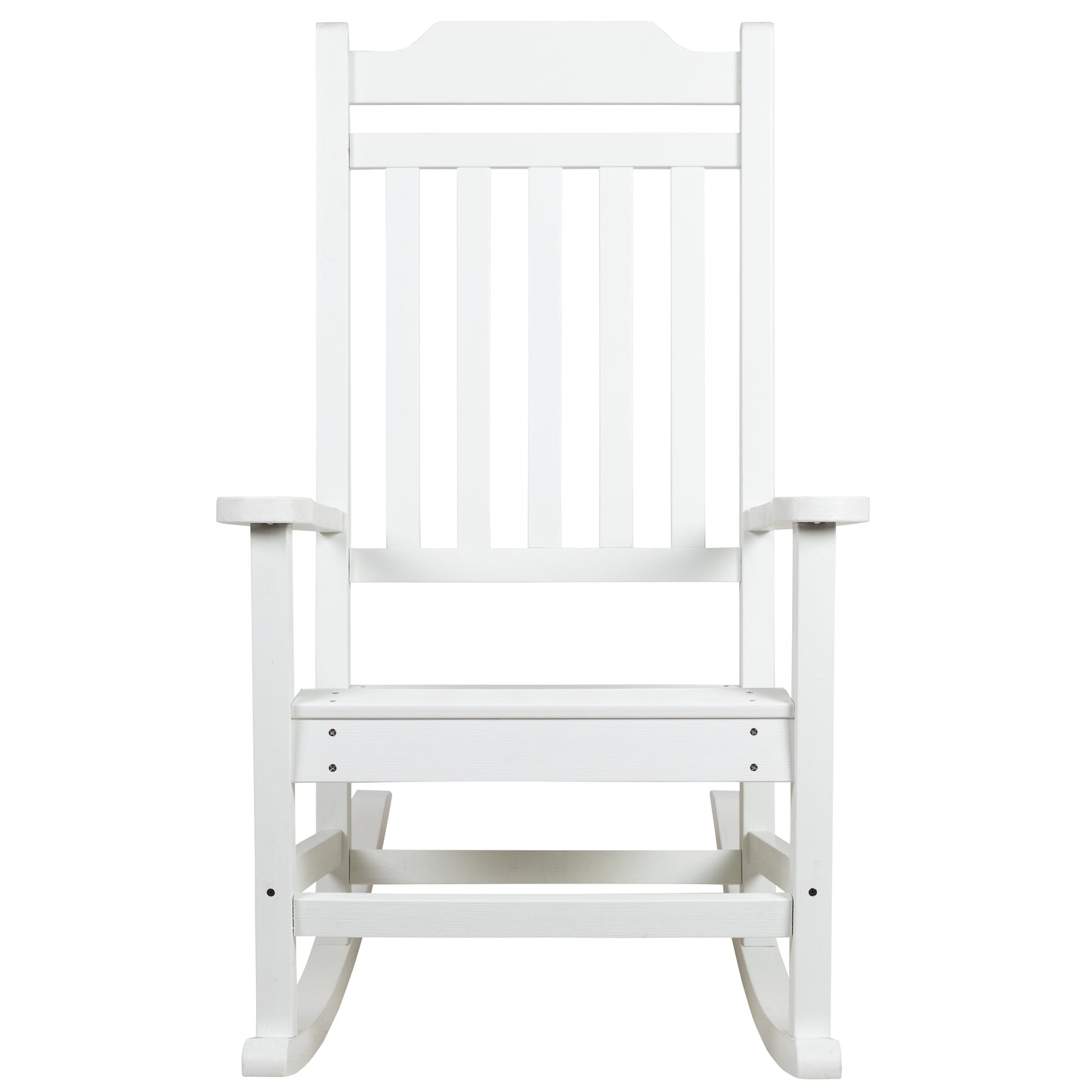 White Wood Rocking Chair 2-JJ-C14703-WH-GG