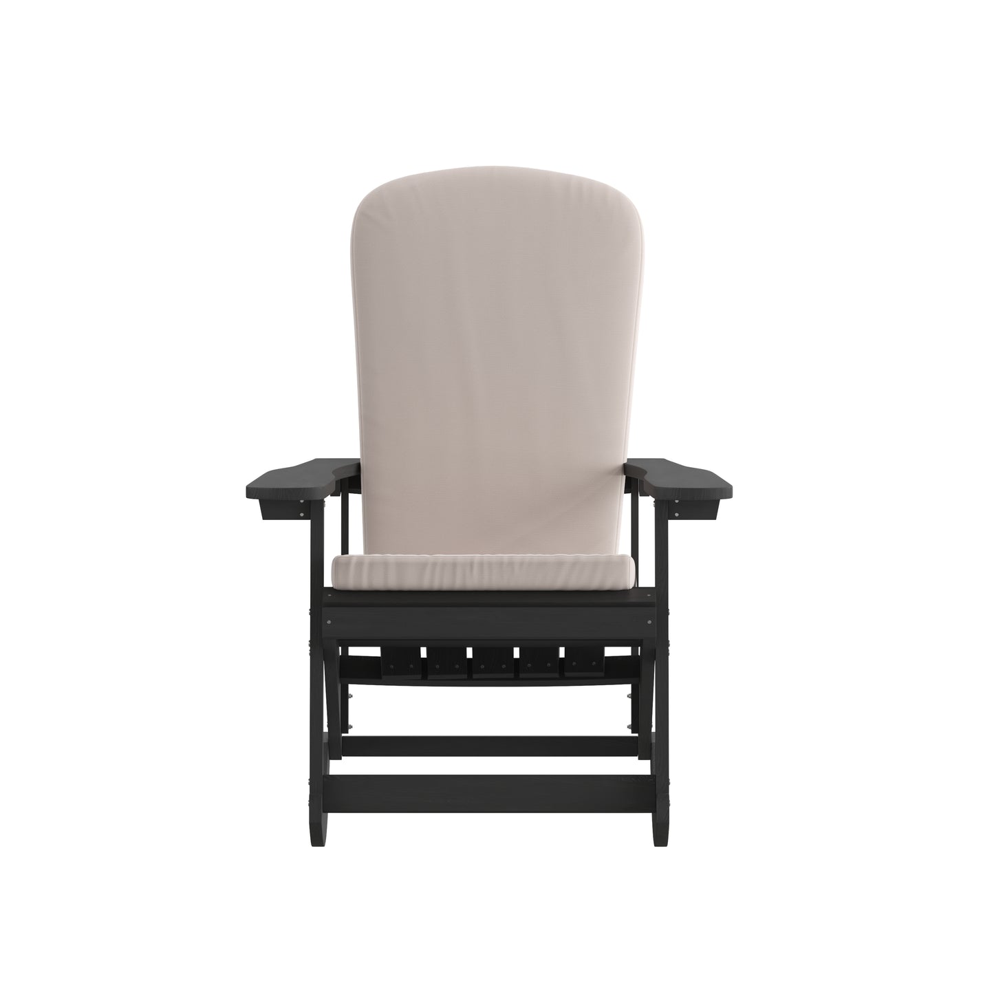 2PK Black Chair-Cream Cushion 2-JJ-C14705-CSNCR-BK-GG