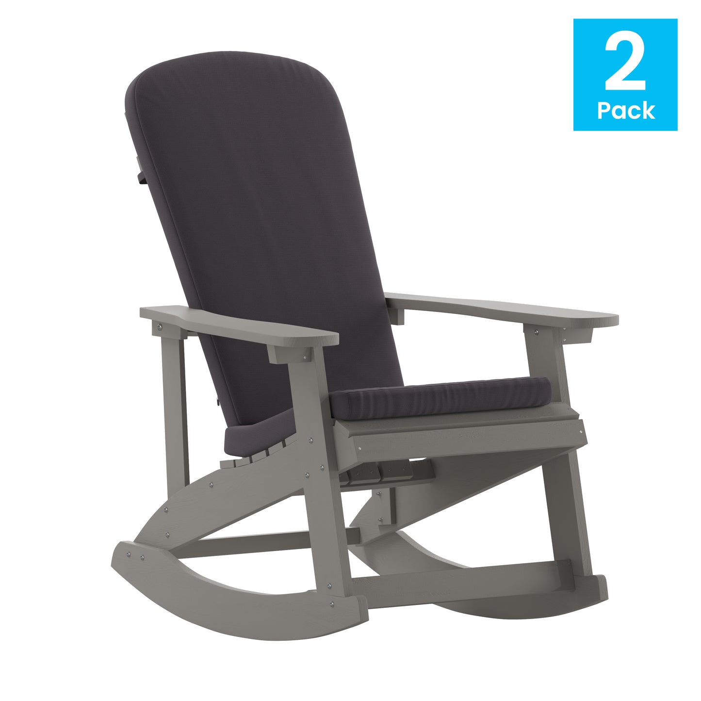 2PK Gray Chairs-Gray Cushions 2-JJ-C14705-CSNGY-GY-GG