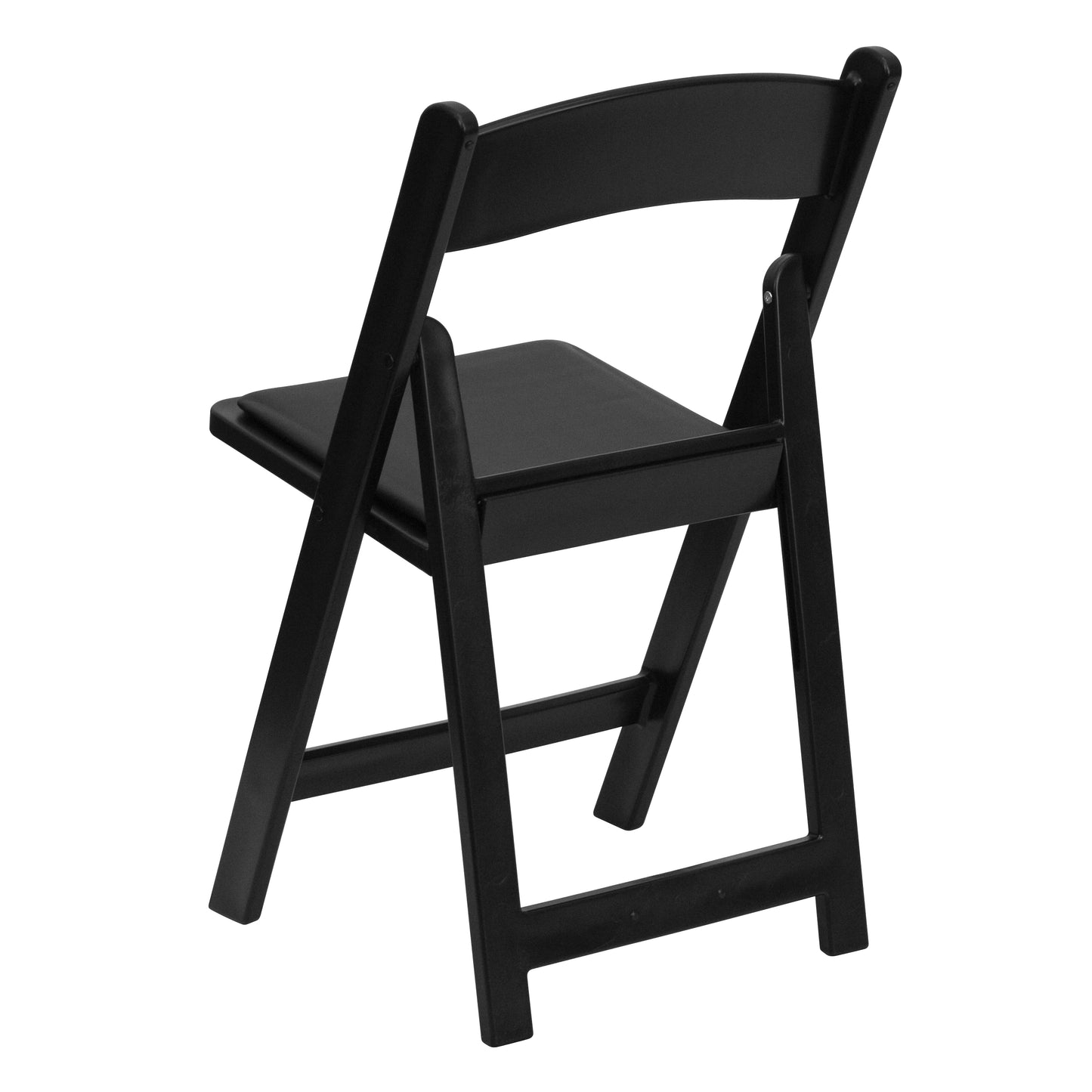 Folding Chair Black Resin 2-LE-L-1-BLACK-GG