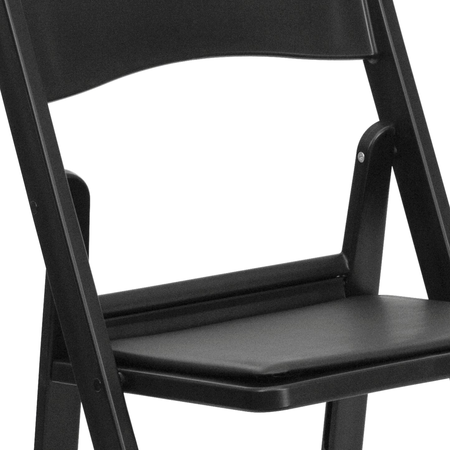 Folding Chair Black Resin 2-LE-L-1-BLACK-GG