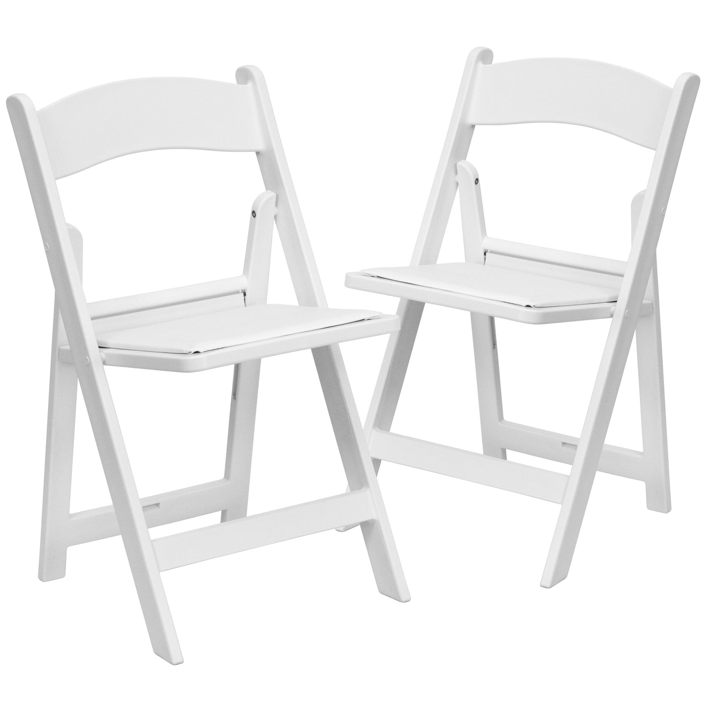 Folding Chair White Resin 2-LE-L-1-WHITE-GG