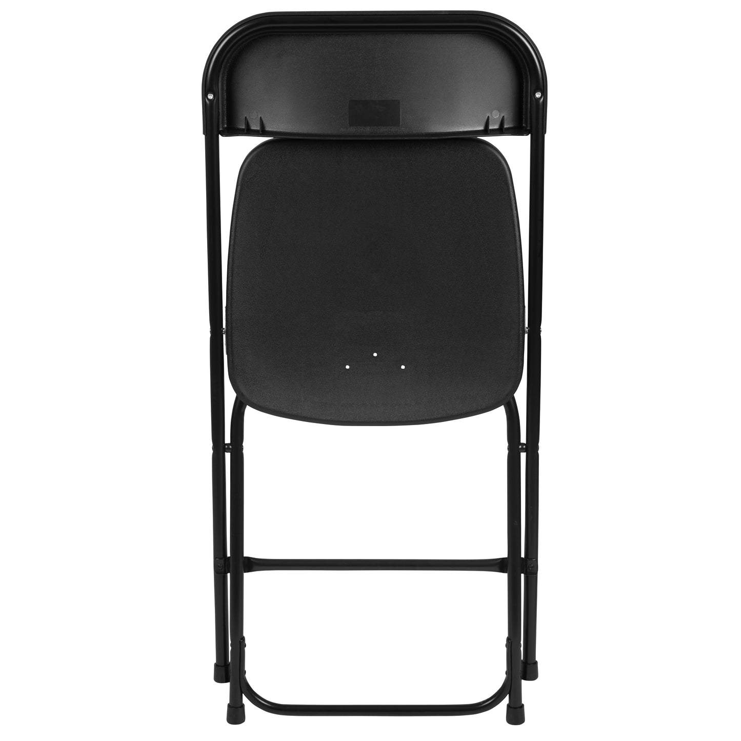 Black Plastic Folding Chair 2-LE-L-3-BK-GG