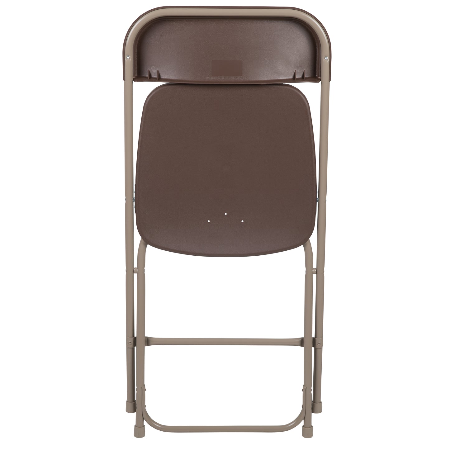 Brown Plastic Folding Chair 2-LE-L-3-BROWN-GG