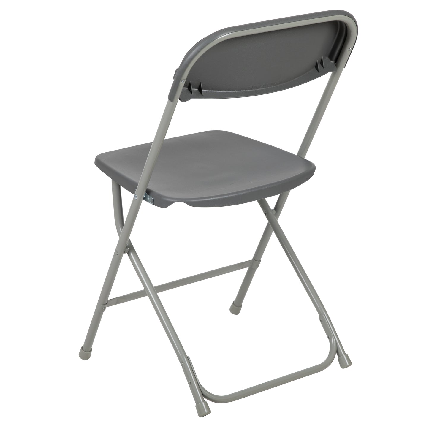 Grey Plastic Folding Chair 2-LE-L-3-GREY-GG