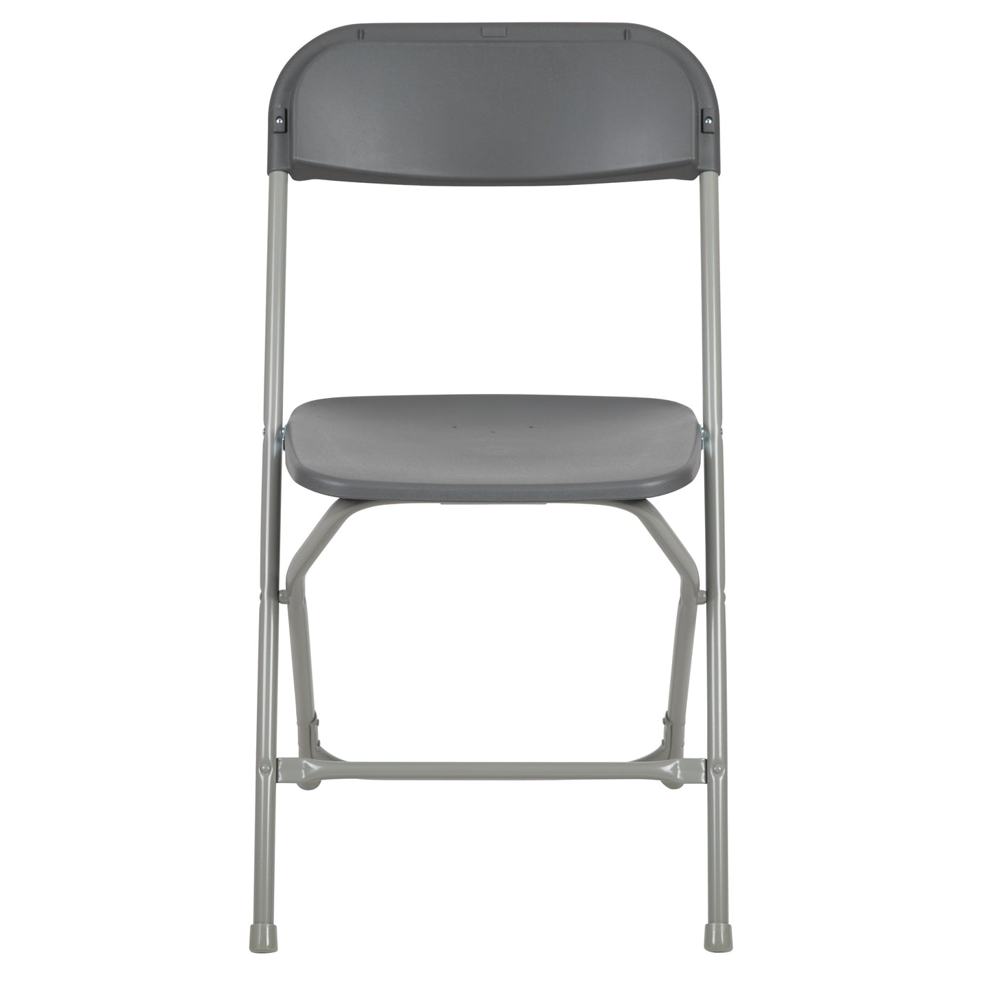 Grey Plastic Folding Chair 2-LE-L-3-GREY-GG