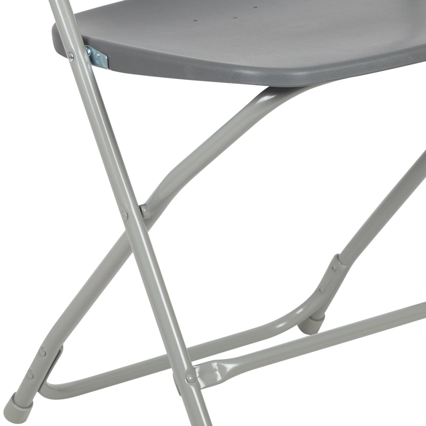 Grey Plastic Folding Chair 2-LE-L-3-GREY-GG