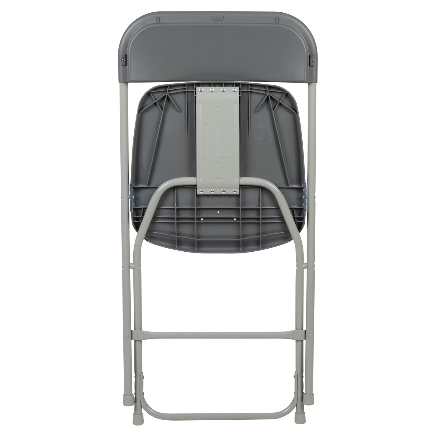 Grey Plastic Folding Chair 2-LE-L-3-GREY-GG